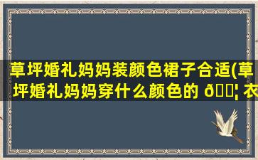 草坪婚礼妈妈装颜色裙子合适(草坪婚礼妈妈穿什么颜色的 🐦 衣服)